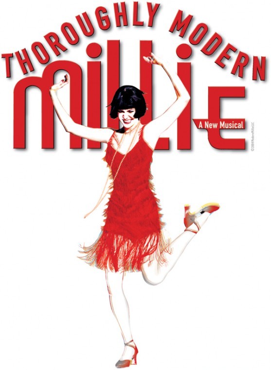 show logo: Thoroughly Modern Millie